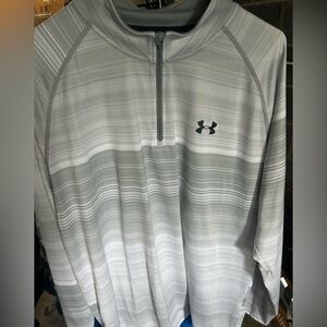Under Armour Men's Striped Gray Jacket
